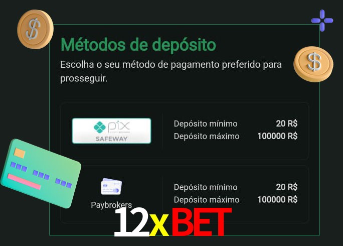 O cassino 12xbet oferece uma grande variedade de métodos de pagamento